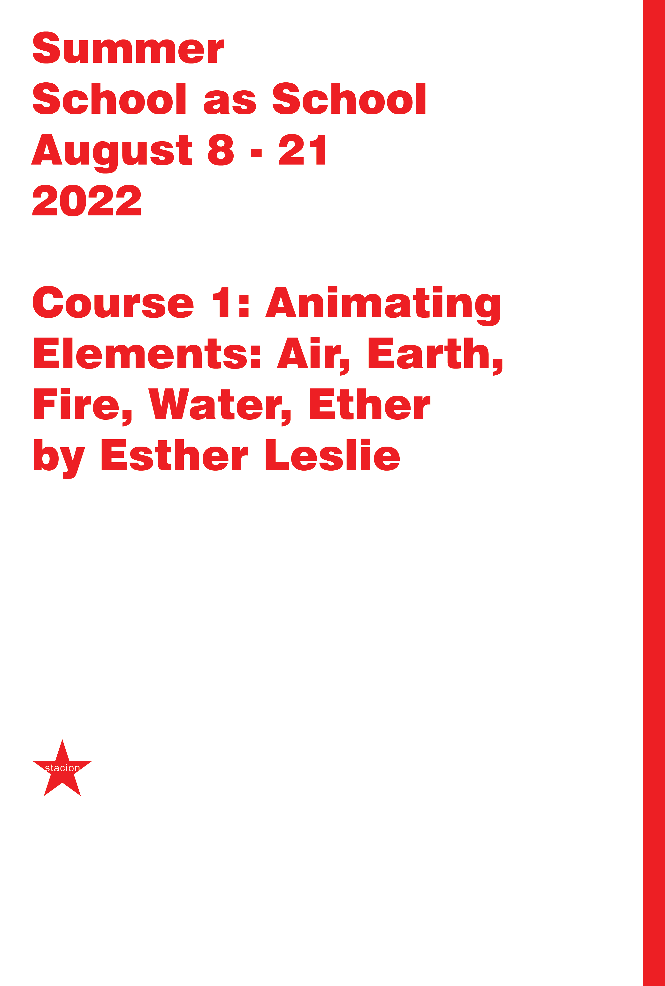 Course 1: Animating Elements: Air, Earth, Fire, Water, Ether