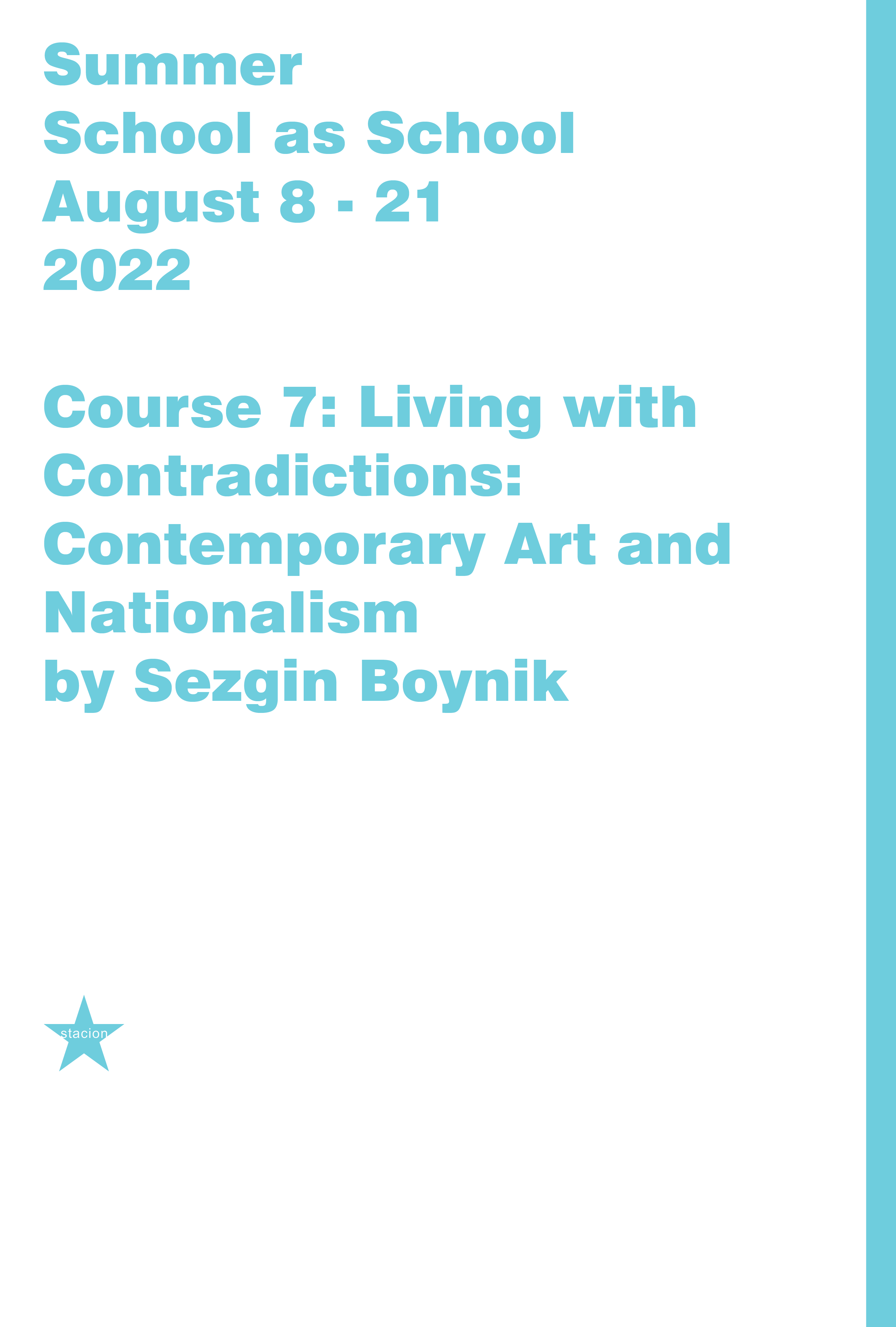 Course 7: Living with Contradictions: Contemporary Art and Nationalism