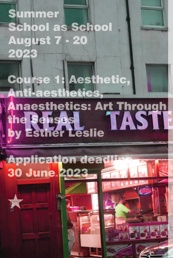 Course 1: Aesthetic, Anti-aesthetics, Anaesthetics: Art Through the Senses