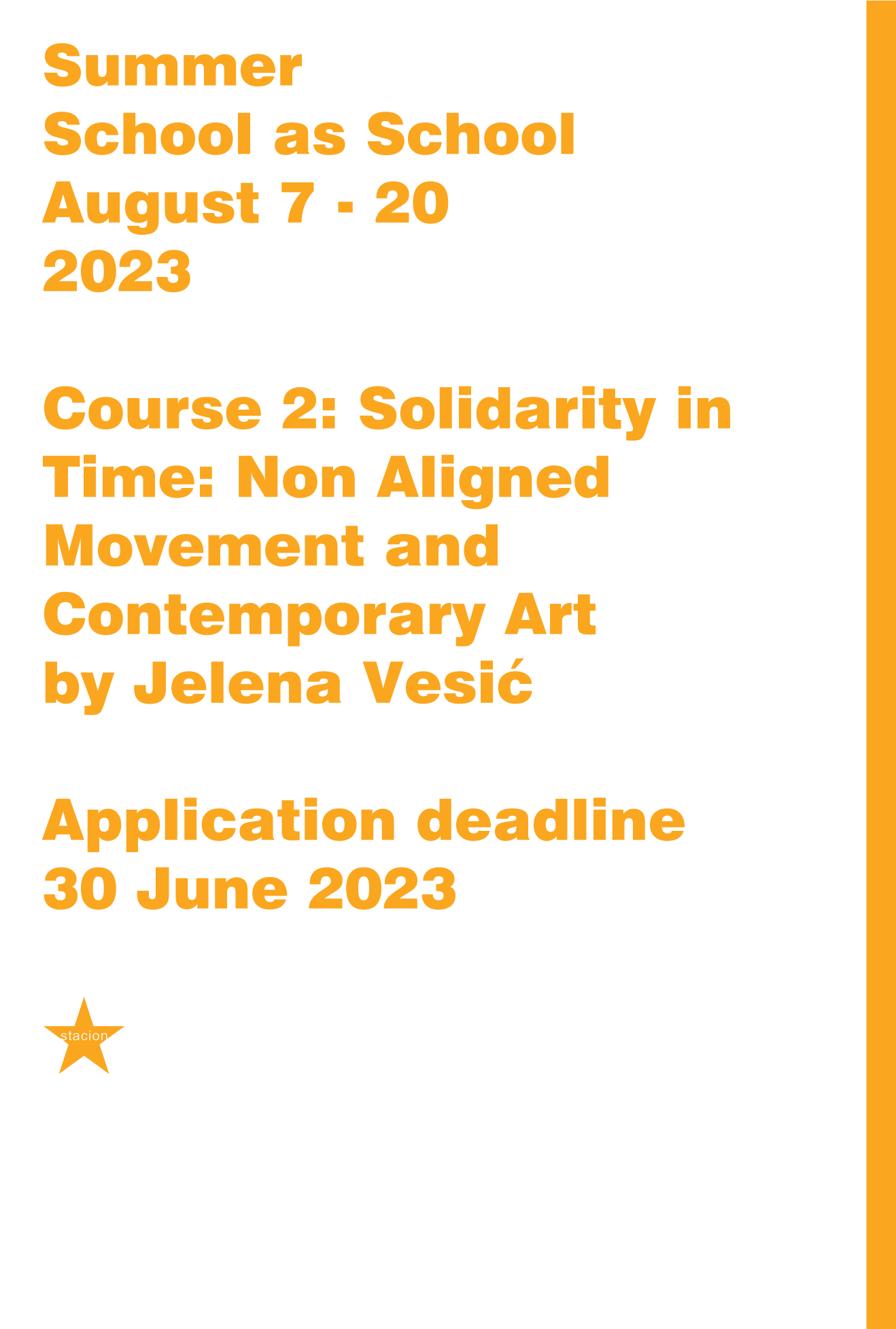 Course 2: Solidarity in Time: Non Aligned Movement and Contemporary Art