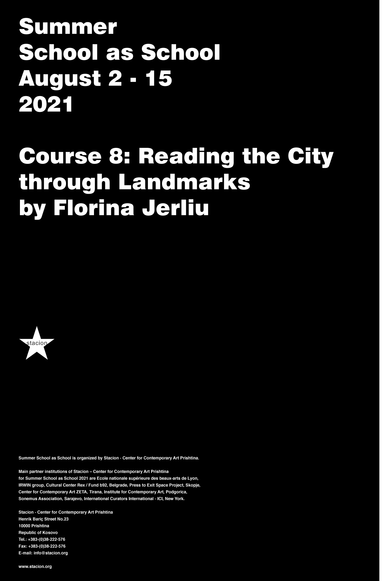 Course 8: Reading the City through Landmarks