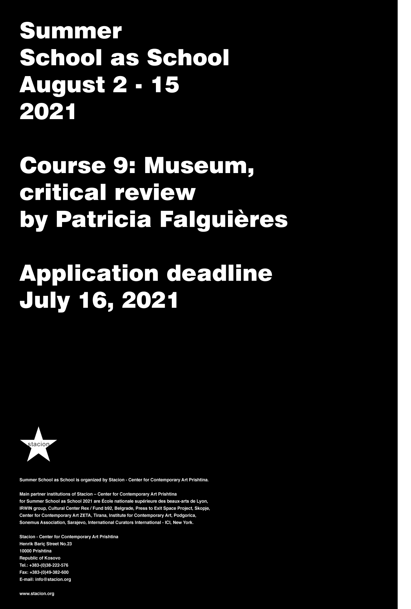 Course 9: Museum, critical review